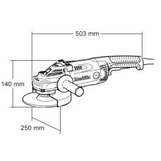 Болгарка (кутова шліфувальна машина) Makita GA9040RF01