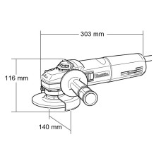Болгарка (кутова шліфувальна машина) Makita GА 5040 C