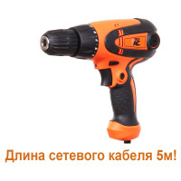 Шурупокрут мережевий Тех.АС ТА-01-108 (550Вт, швидка заміна щіток, мережевий шнур 5 метрів)