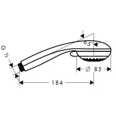 CROMETTA 85 Variojet ручний душ