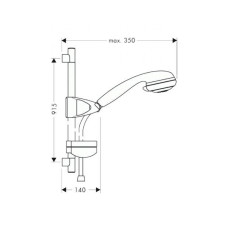 Mistral 65см - душова штанга HANSGROHE 27936000