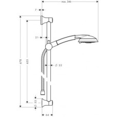 Raindance Classic Air Душевой Набор 0,90м