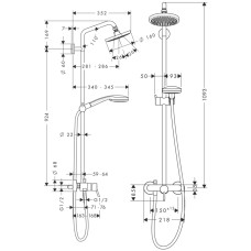 Croma 100 Showerpipe Душевая система
