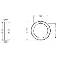 Hansgrohe Подовжувач зовнішньої частини для Ibox з/ч