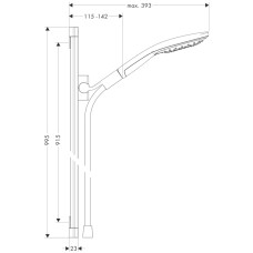 Raindance Select S 150 Душевой набор, 0,90 м
