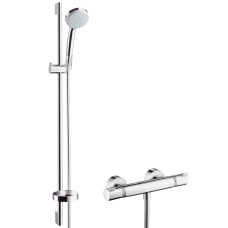 Croma 100 Vario/ Ecostat Comfort Combi 0,90 м, ½' Душовий набір з термостатом, хром