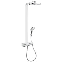 Raindance Select E Air 2jet 300 Showerpipe Душевая система с термостатом, белый/хром