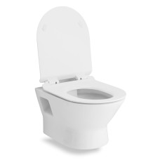 FIESTA RIM унітаз 51*36*40см підвісний без обідка, сидіння тверде SLIM slow-closing