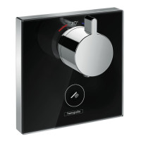 ShowerSelect Highflow Термостат з окремим висновком для ручного душу, скляний, СМ, чорний/хром