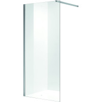 Стенка Walk-in 100*190см фиксированная, прозрачное стекло 8мм