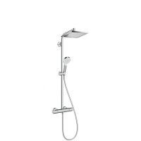 Crometta E 240 1jet Showerpipe Душевая система EcoSmart 9 л / мин, хром