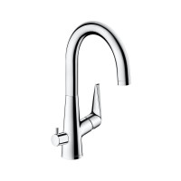 Talis S Змішувач для кухні 220, одноважільний, із запірним вентилем для посудомийної машини, ½’, хром