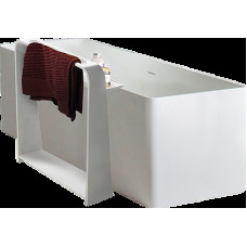 Полиця-рушникотримач 55*15*68см підлогова кам'яна Solid surface