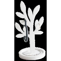 Держатель для украшений "Дерево", 10*10*19,5см, каменный Solid surface