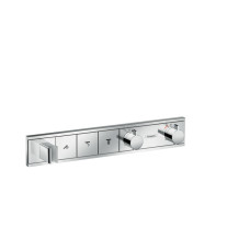 RainSelect Термостат для душу, з 3 кнопками (хром)