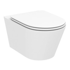 AIVA Rimless унітаз 53*35,5*42см підвісний з сидінням Slim slow-closing