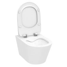 AIVA Rimless унітаз 53*35,5*42см підвісний з сидінням Slim slow-closing