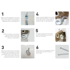 OLIVA Rimless унітаз 52,5*36,5*40см підвісний, з функцією біде, картридж з теплою водою, в комплекті з сидінням Slim slow-closing