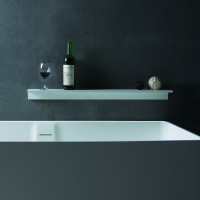 Полиця 45*12*6,5см кам'яна Solid surface