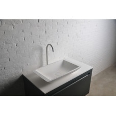 Умивальник 59,5*34,5*10,5см накладний кам'яний Solid surface