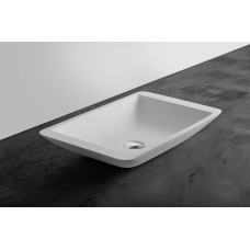 Умивальник 59,5*34,5*10,5см накладний кам'яний Solid surface