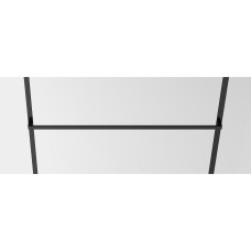 MALLA NEGRA комплект Walk-In 100*200*0,8см с полотенцедержателем, профиль черный матовый