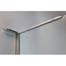 BENITA Right душова кабіна 90*90*190 см, квадратна (скла + двері), орна, хром, прозоре