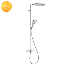 RAINDANCE Select S Showerpipe душова система 240 1jet P, Powder Rain, з термостатом, хром