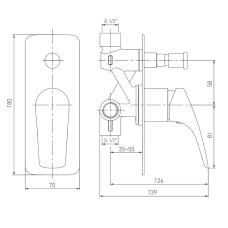 Hansgrohe Патрубок выпускной з/ч