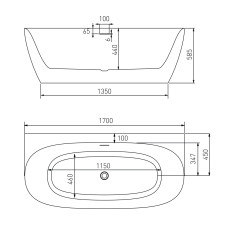 Hansgrohe Прокладка для крепления штанги на плитку з/ч