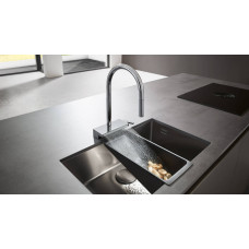 AQUNO SELECT M81 змішувач для кухні 170, одноважільний, з висувним душем, 3jet, sBox, хром