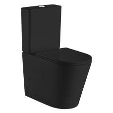 NEMO BLACK Rimless компакт 67*38,5*84,5см підлоговий, матовий, гір. випуск, нижнє підведення, бачок 3/4,5 л, сидіння тверде Slim slow-closing
