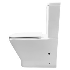 LEON REY Rimless компакт 60,5 * 34 * 80,5 cм підлоговий, гориз. випуск, нижнє підведення, бачок 3/4,5л, сидіння Slim slow-closing