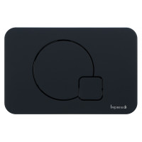IMPRESE i7115, клавіша змиву, чорний soft-touch, пластик