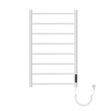 RONDO електричний сушка для рушників R, 120W, 500*800мм, сталь 304, 8 перемичок коло, таймер, термостат 70°С, cepillado cromo