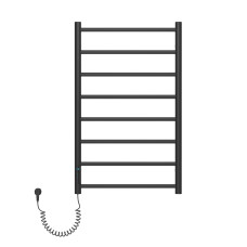 RONDO електричний сушка для рушників L, 120W, 500*800мм, сталь 304, 8 перемичок коло, таймер, термостат 70°С, de la noche