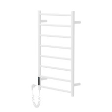 RONDO електричний сушка для рушників L, 120W, 500*800мм, сталь 304, 8 перемичок коло, таймер, термостат 70°С, blanco