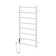 RONDO електричний сушка для рушників L, 120W, 500*800мм, сталь 304, 8 перемичок коло, таймер, термостат 70°С, cepillado cromo