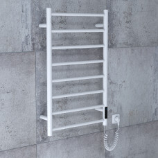 RONDO електричний сушка для рушників L, 120W, 500*800мм, сталь 304, 8 перемичок коло, таймер, термостат 70°С, cepillado cromo