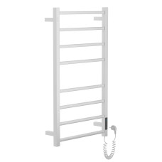 CUADRO електричний сушка для рушників R, 120W, 500*900мм, сталь 304, 8 перемичок (4-4) квадрат, таймер, термостат 70°С, cepillado cromo