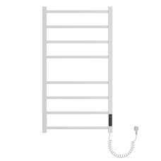 CUADRO електричний сушка для рушників R, 120W, 500*900мм, сталь 304, 8 перемичок (4-4) квадрат, таймер, термостат 70°С, cepillado cromo