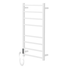 CUADRO електричний сушка для рушників L, 120W, 500*900мм, сталь 304, 8 перемичок (4-4) квадрат, таймер, термостат 70°С, blanco