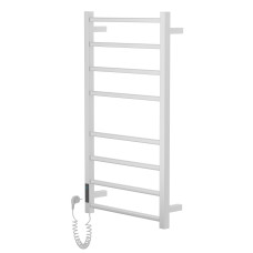 CUADRO електричний сушка для рушників L, 120W, 500*900мм, сталь 304, 8 перемичок (4-4) квадрат, таймер, термостат 70°С, cepillado cromo