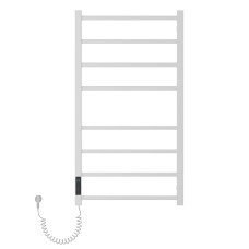 CUADRO електричний сушка для рушників L, 120W, 500*900мм, сталь 304, 8 перемичок (4-4) квадрат, таймер, термостат 70°С, cepillado cromo