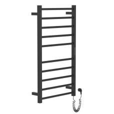 CAMPO електричний сушка для рушників R, 120W, 500*900мм, сталь 304, 10 перемичок (5-5) круг, стійки квадрат, таймер, термостат 70°С, de la noche