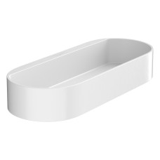 WALLSTORIS кошик 25*4см, колір білий матовий