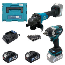 Акумуляторний набір інструментів PROFI-TEC Combo Set 2/7 POWERLine (DGA201BL, DTW500BL) (2?PT2040MP (4.0 Аг), зарядний пристрій)