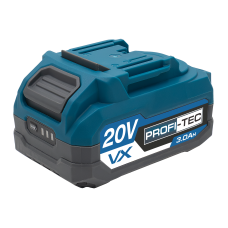 Батарея PROFI-TEC PT2030VX NEW (20 В/3.0 Aч, высокоточная, с индикатором и элементами 10C)
