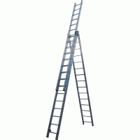 Драбина 3-секц. розкл. 3*15сх. 4,0-9,45м VHR P мет.розтяжка