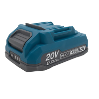 Акумуляторна батарея PROFI-TEC PT2020VX  (20 В / 2.0 Аг, високострумова, з індикатором)